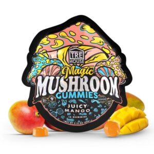 juicy mango, tre house magic mushroom gummies, tre house mushroom gummies, tre house shroom gummies, tre house magic shroom gummies, tre house thc gummies